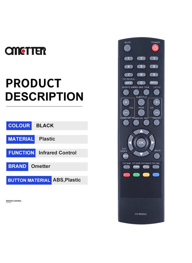 OMETTER - CS-90283U CS90283U Suitable for Sanyo LCD TV Remote Control LCD32E30A - Image 1