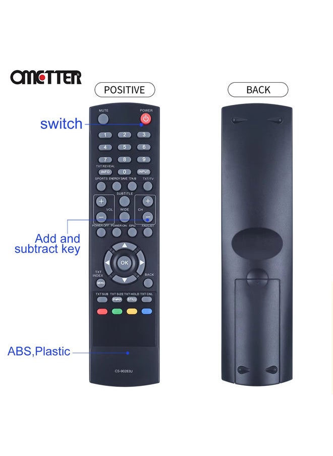 OMETTER - CS-90283U CS90283U Suitable for Sanyo LCD TV Remote Control LCD32E30A - Image 1