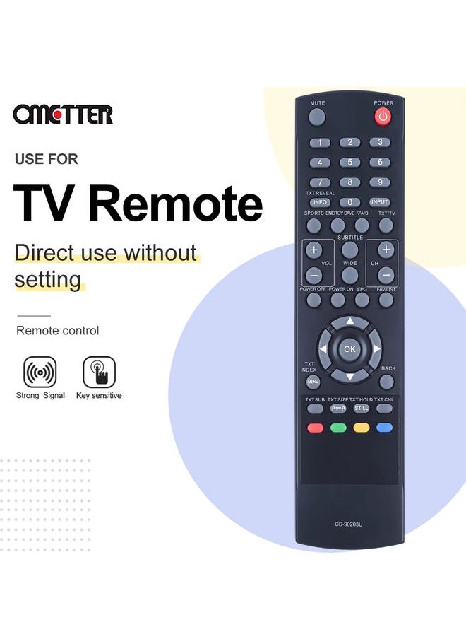 OMETTER - CS-90283U CS90283U Suitable for Sanyo LCD TV Remote Control LCD32E30A - Image 1