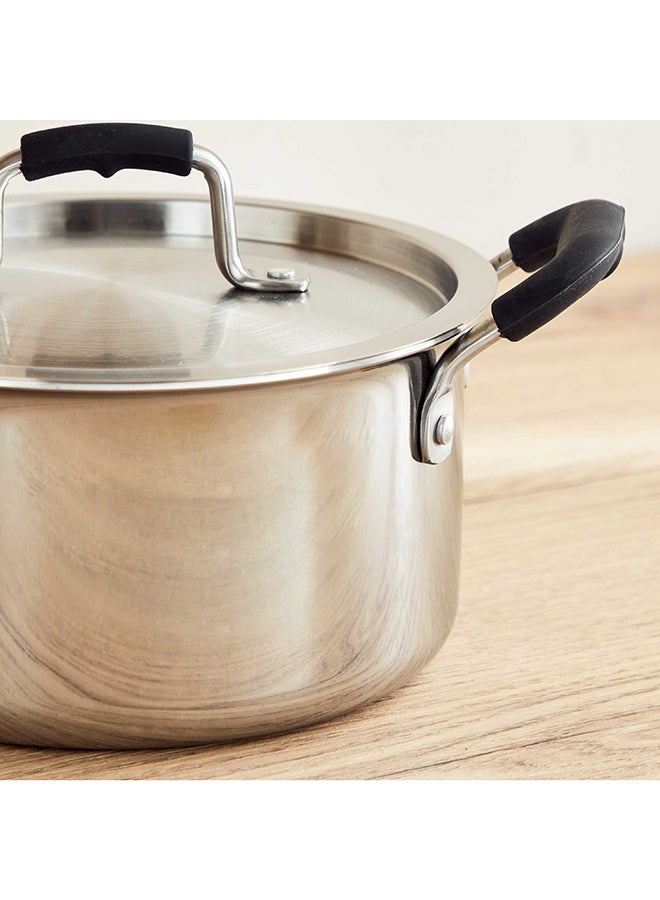 Home Box Glisten Triply Casserole with Steel Lid 26 x 13 x 20 - Image 3