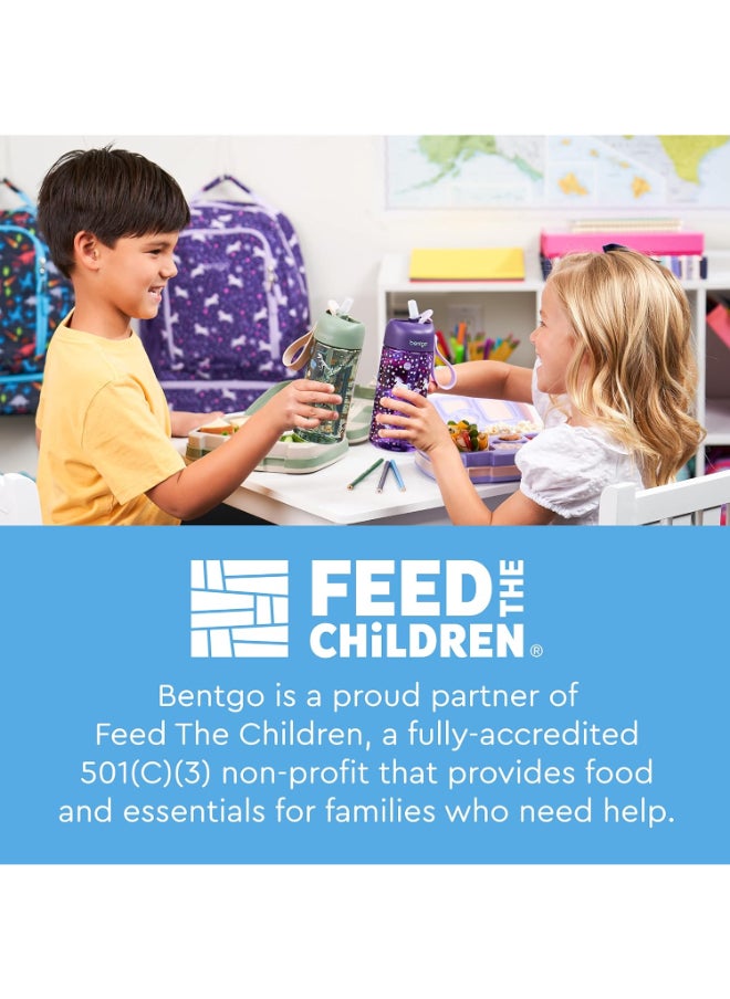 Bentgo - Kids Water Bottle New And Improved 2023 Leak Proof, Bpa - Free 15 Oz. Cup For Toddlers And Children Flip Up Safe Sip Straw For School, Sports, Daycare, Camp And More (Unicorn) - Image 1