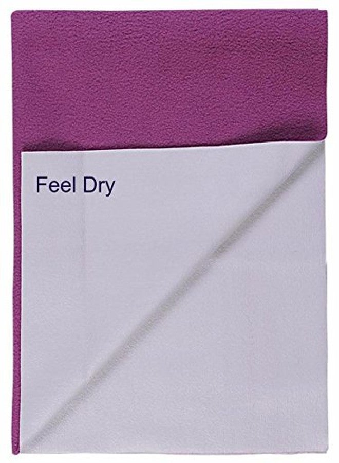 FEEL DRY Fleece Waterproof Reusable Bed Protector Drying Sheet for Baby (Blue, Small) - Image 5