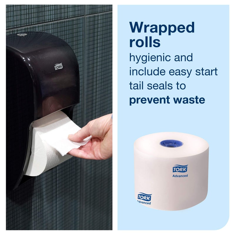 Tork High-Capacity Toilet Paper Roll White T26, Advanced, 2-Ply, 36 x 1000 sheets, 110292A - Image 5