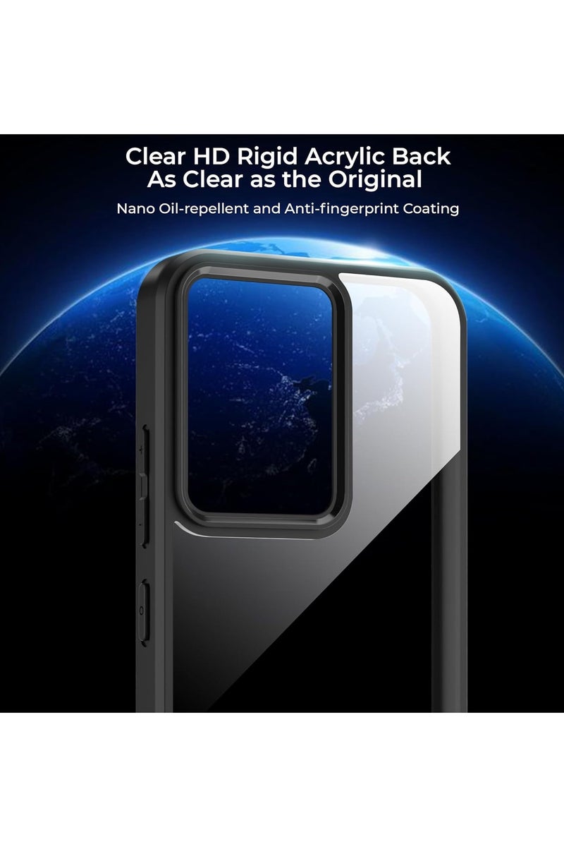 Case Cover Shockproof Hard PC Back Soft TPU Frame Anti-yellowing Slim Protective Cover Compatible with Realme 14T/Realme 14 5G (Clear) - Image 5