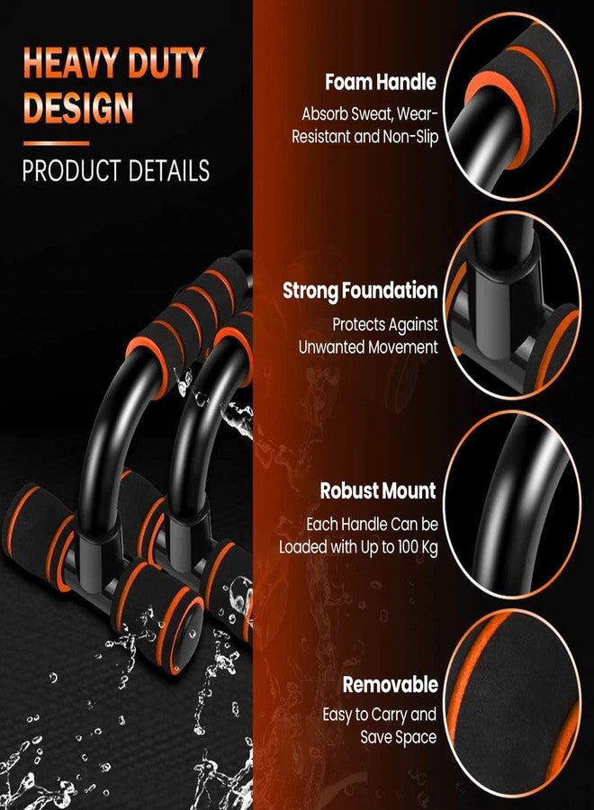 Wearslim Professional Hand Gripper with Counter & Push Up Stand Bar Combo | Forearm Strengthener, Grip Strengthener with Dips Stand for Calisthenics | Home Gym Workout Equipment for Men & Women - Image 4