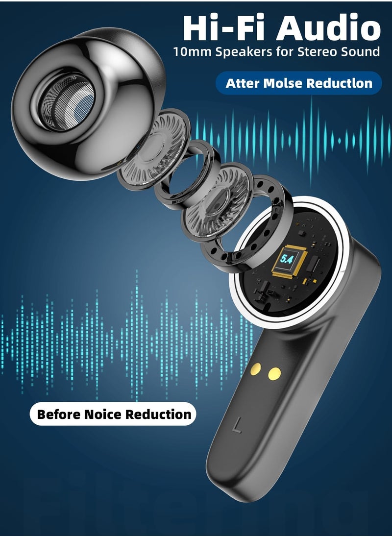 NajmStyle Audifonos Traductores - Translation Earbuds Audífonos Traductores en Tiempo Real with 144 Languages & Accents Online, Translator Earbuds with APP Support Music and Calling  - Image 2