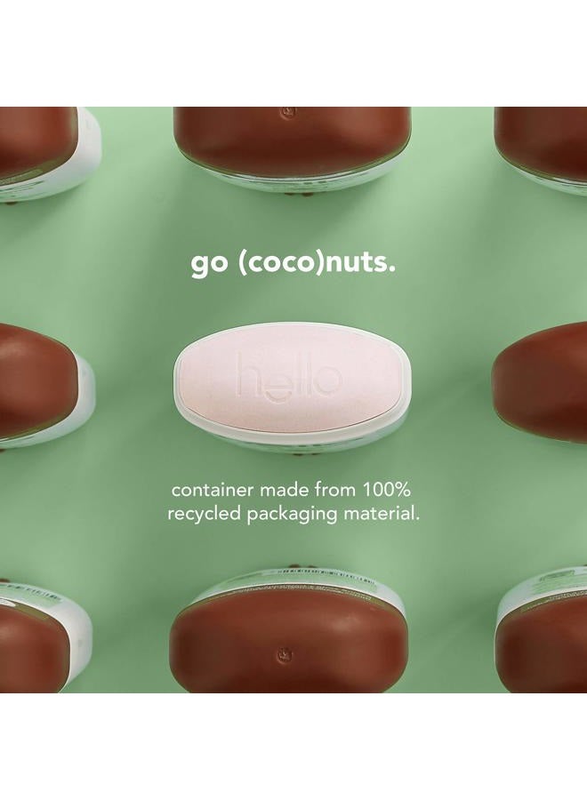 Hello مزيل عرق جوز الهند الحلو مع زبدة الشيا للنساء والرجال، حماية من الروائح لمدة 24 ساعة، بدون ألمنيوم + بدون بيكربونات الصوديوم، نباتي وخالي من البارابين، 2.6 أونصة، 3 قطع - Image 4