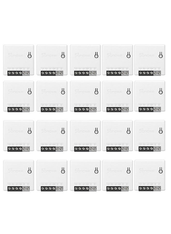 SONOFF - 20PCS SONOFF ZBMINI Zigbee DIY Two Way Smart Switch Small Body Remote Control Switch Support An External Switch Compatible with Google Home/Nest IFTTT & Alexa - Image 1