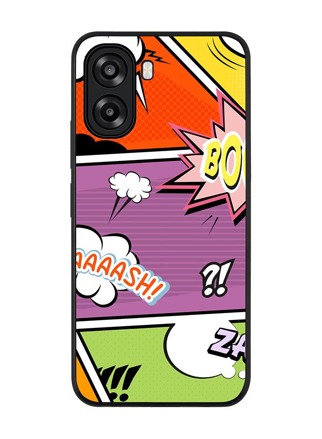 Stylizedd For Oppo A6x 5G / A6x 4G Case,Slim fit Camera Protection, Shockproof Thin Phone cover  - Comic Strip - Image 1