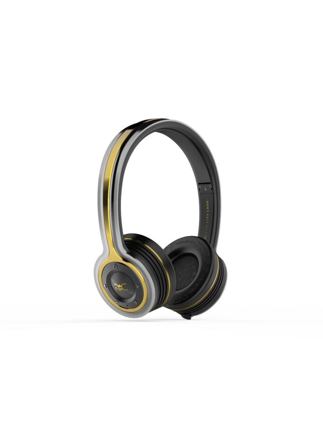 Monster ROC Sport Freedom Wireless On-Ear Headphones Black Platinum - Image 1