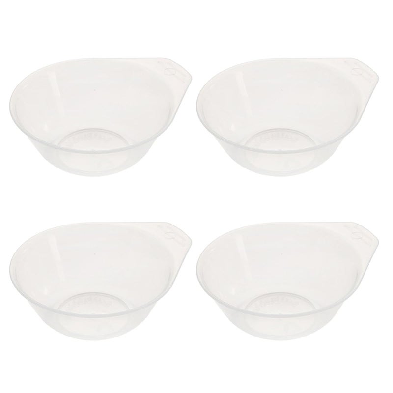 Mini Outdoor Plastic Bowls Set 4 Pcs Lightweight Portable Tableware for Camping Travel Soup Dessert - Image 2