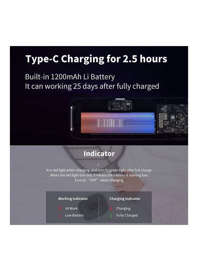 NIBEMINENT Mosquito Killer Electric Fly Swatter Black - Image 5