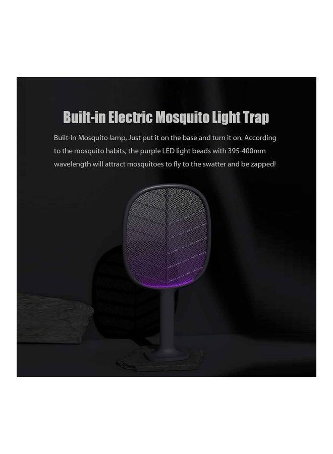NIBEMINENT Mosquito Killer Electric Fly Swatter Black - Image 3