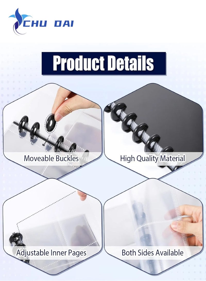 CHU DAI Mini Polaroid Photo Album 2x3 Inch 160 Pockets(320 Sheets) Photo Book for Fujifilm Instax Mini Camera DIY Collector with 20 Removal Inner Pages, Black - Image 4