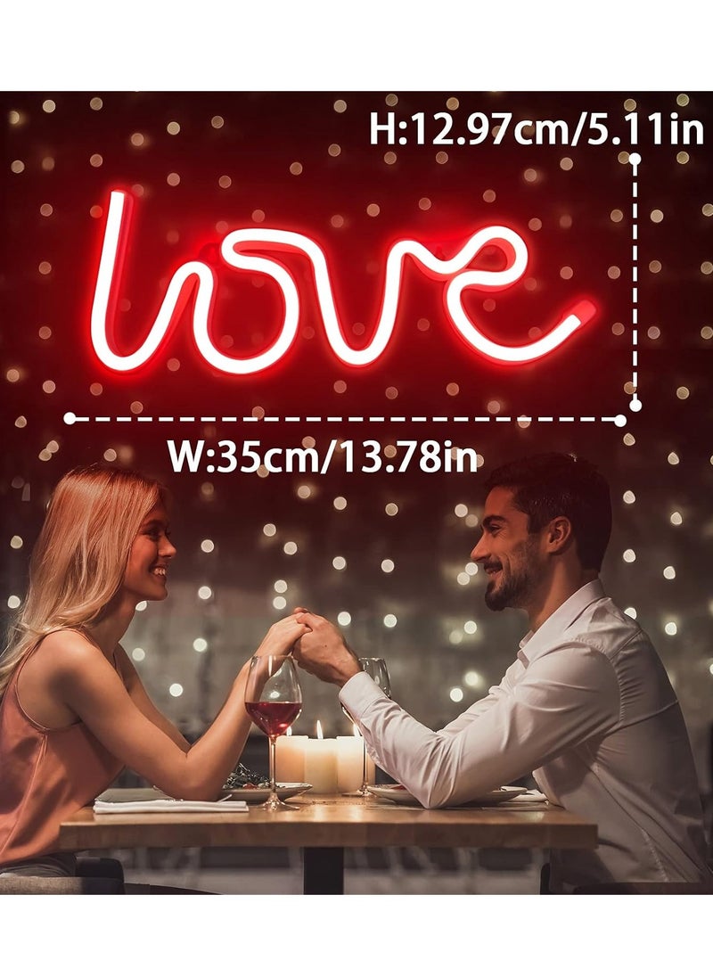 Love Neon Signs, LED Light for Wall Decor, Battery or USB Powered Red Signs Wedding, Bedroom, Party, Mother's Day - pzsku/Z034042395179B2A3F3C4Z/45/_/1699345282/984c7f05-3582-4508-b6ae-aa14b0a3b66b