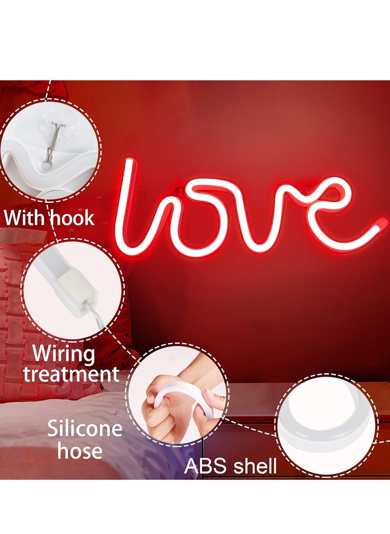 Love Neon Signs, LED Light for Wall Decor, Battery or USB Powered Red Signs Wedding, Bedroom, Party, Mother's Day - pzsku/Z034042395179B2A3F3C4Z/45/_/1699345323/bdfb86ff-1ba3-4a0b-96cc-45db22f0cb8e