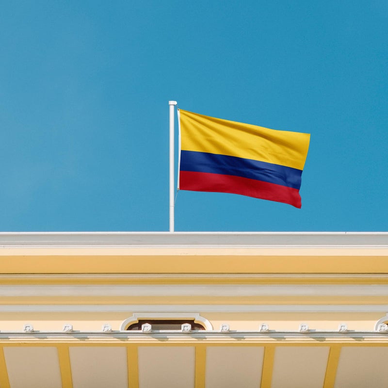 ASUNO Colombia Flag 3×5 Feet Polyester Colombian National Banner with 2 Brass Grommets Double Side Vivid Color Fade Resistant for Outside Garden Lawn Patio - Image 3