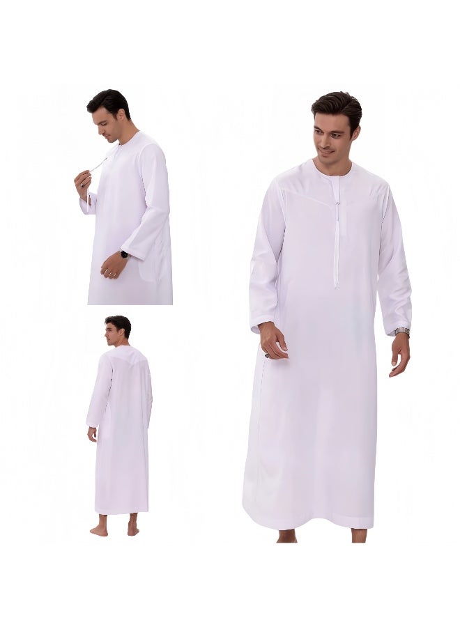 رداء رجالي، ثوب، كاندورا، بجيوب جانبية، ملابس إسلامية عربية تقليدية - Image 1