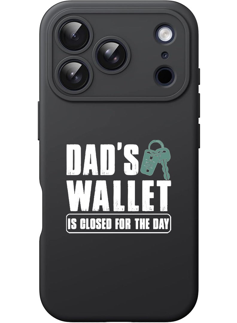 Theodor Protective Slim Fit Case Liquid Silicone Cover with Full Body Protection Anti-Scratch Shockproof Case For Apple iPhone 17 Pro Max (Black) Dads wallet - White - Image 1