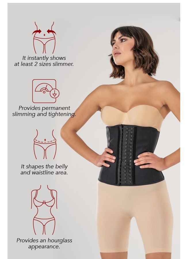 Yamuna Yamuna Latex Corset Black Small - Image 1