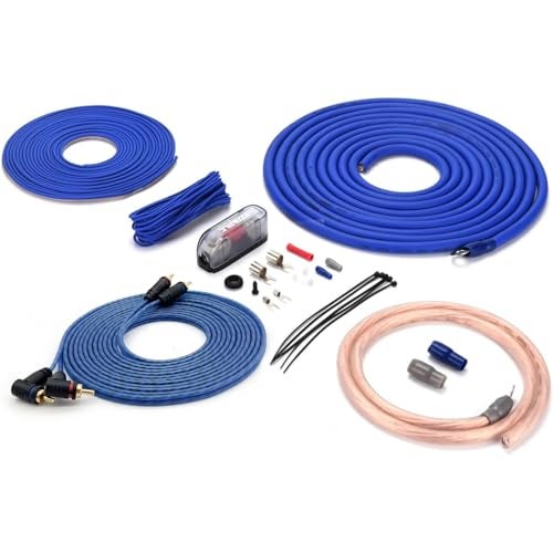 Orion طقم أسلاك مضخم الصوت ORION Cobalt COKIT4 الكامل | سلك 4 قياس، 1800 واط، طقم أسلاك مضخم الصوت عالي التيار، كابلات تركيب DIY، يشمل حامل الفيوز، سلك مكبر الصوت، كابل RCA - Image 2