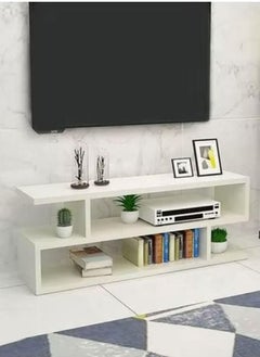 XiuWoo 3-Tiers Personalized TV Table TV Rack Cabinet Modern Media Storage Stand Console Coffee Table Table  Home Office Storage Rack Side End Table for Living Room Bedroom Office  - Image 3