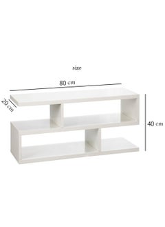 XiuWoo 3-Tiers Personalized TV Table TV Rack Cabinet Modern Media Storage Stand Console Coffee Table Table  Home Office Storage Rack Side End Table for Living Room Bedroom Office  - Image 4