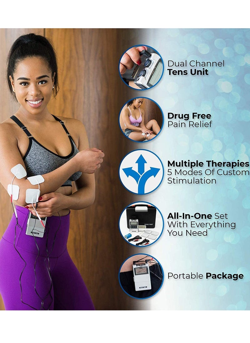 Tens 2 Channel Tens Unit And Ems Muscle Stimulator