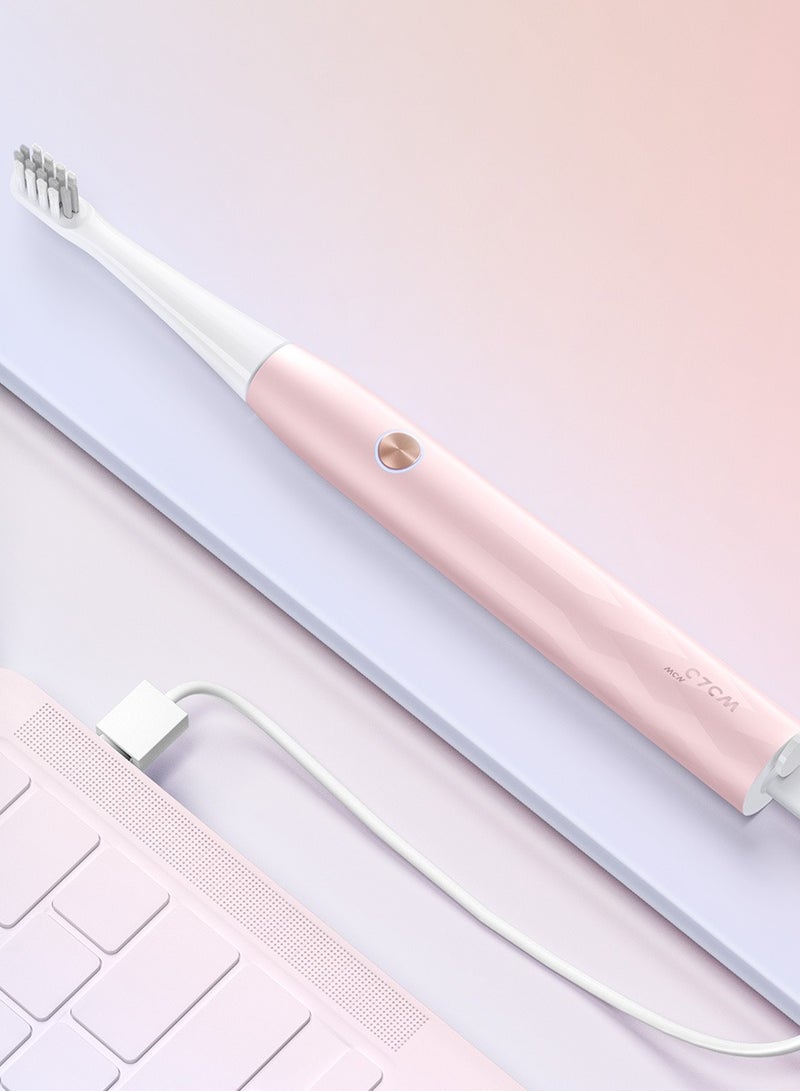 WOLONOW Electric Ultrasound Rechargeable Toothbrush with Long-Lasting Battery, 55g Weight Ultralight Easy to Hold, 3 Cleaning Modes, and Whole Body Washable - Image 1