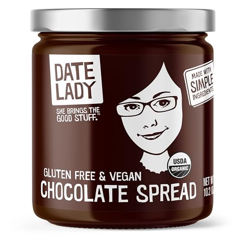 Date Lady Chocolate Date Spread | Organic, Vegan, Paleo, Gluten Free & Kosher, No Added Sugar, No Preservatives (1 Jar) Cocoa Spread Perfect For Dipping Fruit and Using as a Sauce on Ice Cream. - Image 1