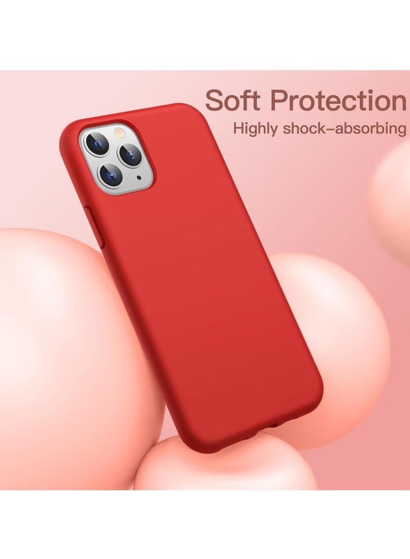 DUSALA iPhone 12 Pro Max Case, Liquid Silicone Phone Case for iPhone 12 Pro Max 6.7 Inch, Colorful Silky-Soft Protective Cover (Red) - Image 4