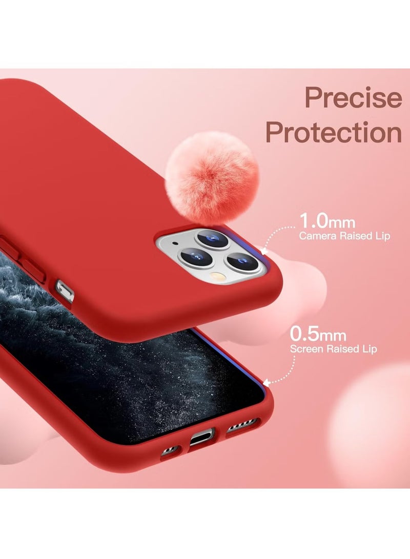 DUSALA iPhone 12 Pro Max Case, Liquid Silicone Phone Case for iPhone 12 Pro Max 6.7 Inch, Colorful Silky-Soft Protective Cover (Red) - Image 3