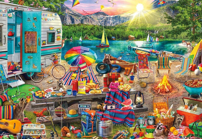 Buffalo Games - Aimee Stewart - AStewart Family Campsite - 2000 Piece Jigsaw Puzzle for Adults -Challenging Puzzle Perfect for Game Nights - Finished Size is 38.50 x 26.50 - Image 2