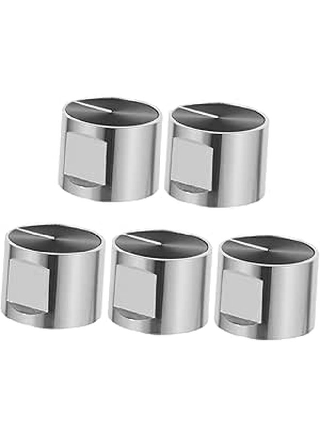 5 Pcs Metal Knob Replacement Stove Knobs Locks for Gas Ranges - Image 1