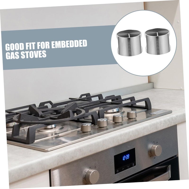 5 Pcs Metal Knob Replacement Stove Knobs Locks for Gas Ranges - Image 4