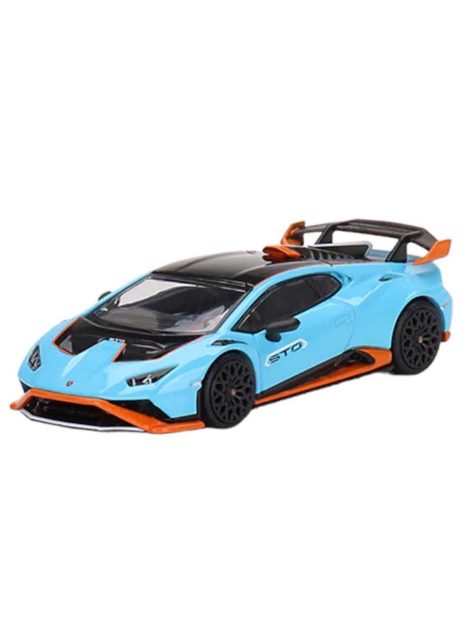 D-Power Lamborghini STO  Blue| DieCast Replica, Ultimate Collector's Item, Super Cars | Toy Vehicles, Metal Toy Car Model  Pull Back Collection | Size  1:64, For Kids 3+ - Image 1