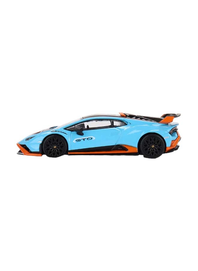 D-Power Lamborghini STO  Blue| DieCast Replica, Ultimate Collector's Item, Super Cars | Toy Vehicles, Metal Toy Car Model  Pull Back Collection | Size  1:64, For Kids 3+ - Image 2