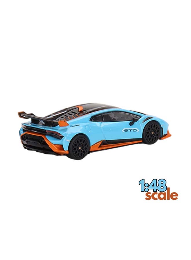D-Power Lamborghini STO  Blue| DieCast Replica, Ultimate Collector's Item, Super Cars | Toy Vehicles, Metal Toy Car Model  Pull Back Collection | Size  1:64, For Kids 3+ - Image 4