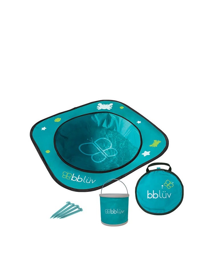 bbluv - Arenä Pop-Up Beach Pool for Babies & Toddlers – 30” Portable Water Play Pool with Foldable Bucket – Safe, Easy to Set Up, Travel-Friendly & Ideal for Beach & Outdoors - Image 1