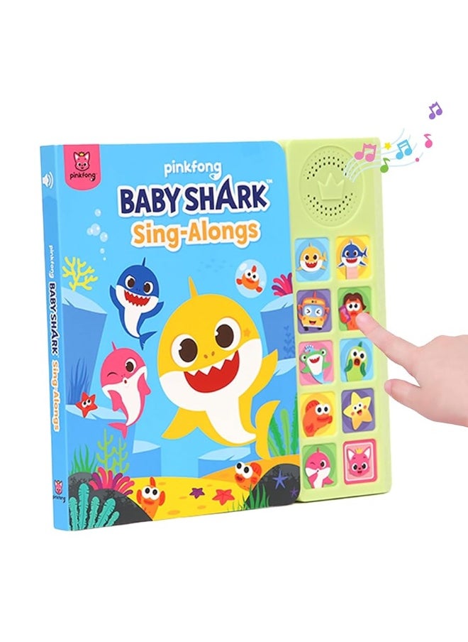 Pinkfong - Baby Shark Sing-Alongs 10 Button Sound Book | Baby Shark Toys | Learning & Education Toys | Interactive Baby Books for Toddlers 1-3 | Gifts for Boys & Girls - Image 1