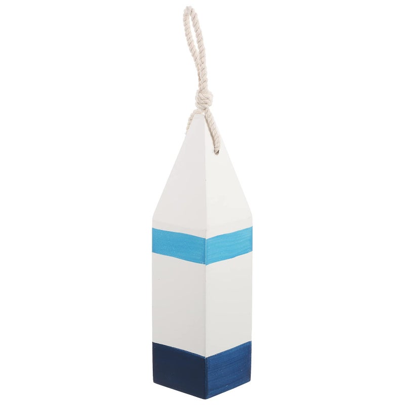 Sea Buoy Figurine Wooden Nautical Decor Maine Buoy Ocean Sea Beach Themed Ornament for Home Nautical
