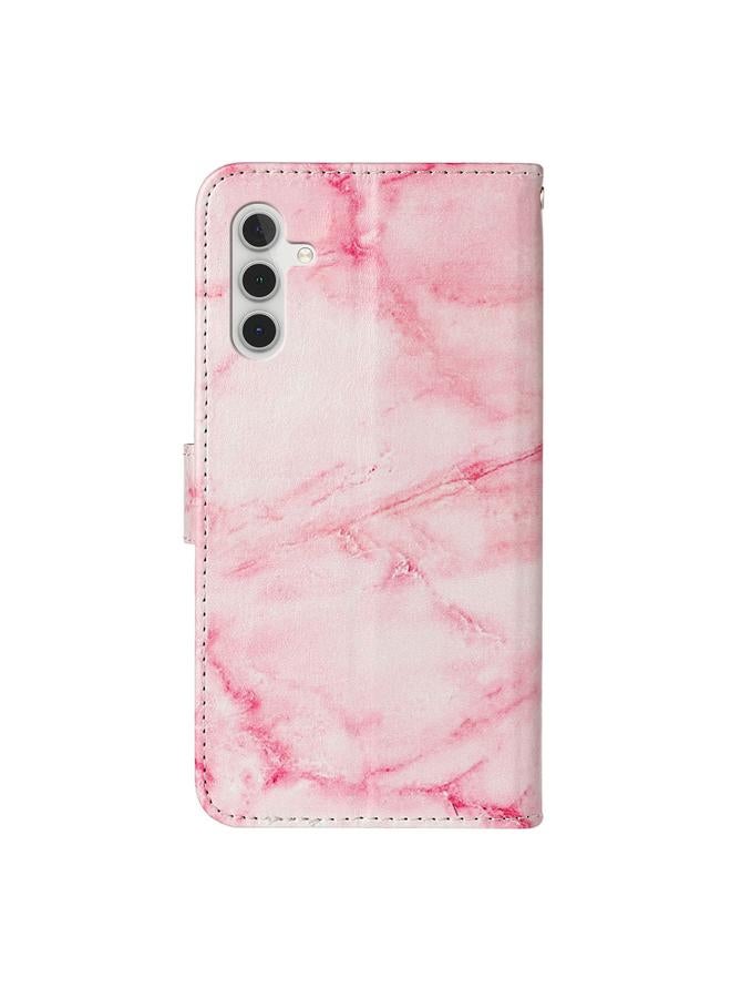 إيروريكس جراب هاتف جلدي بنمط رخامي ملون لهاتف Samsung Galaxy A56 5G - Image 3