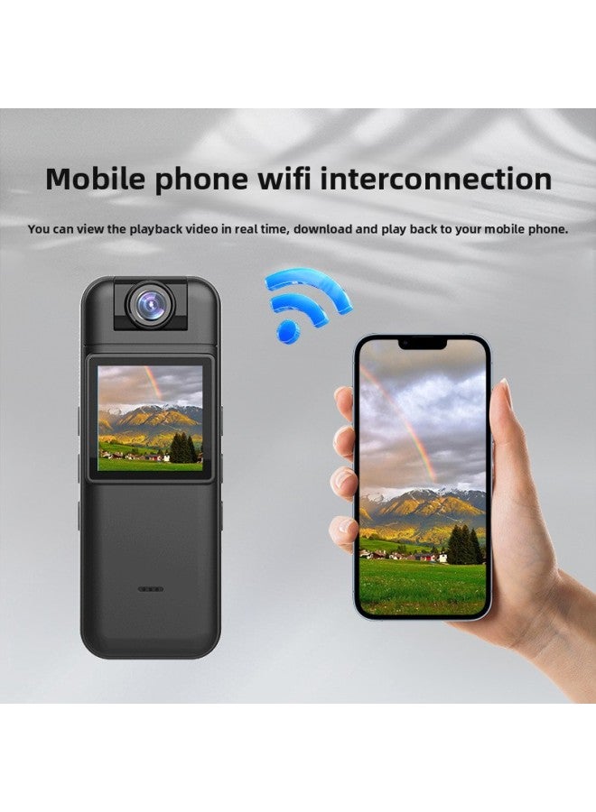 Outdoor Sports Video Camera Back Clip Hotspot Wifi Infrared HD Camera Long Endurance Law Enforcement Recorder-Color:64g Memory Card (recorder Not Included) - Image 4