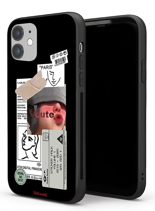 Tolwak Apple iPhone 11 Protective Case Cute Sticker - Image 1