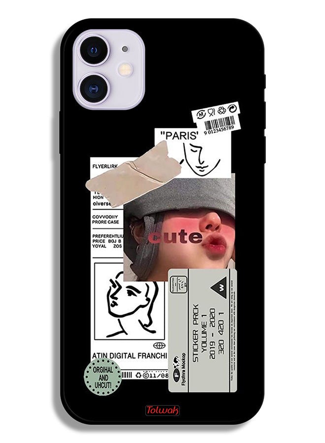 Tolwak Apple iPhone 11 Protective Case Cute Sticker - Image 2