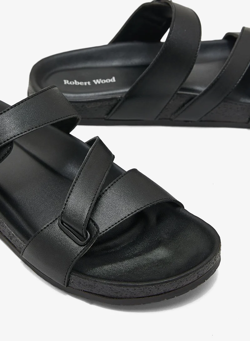 Robert Wood Cross Strap Sandals