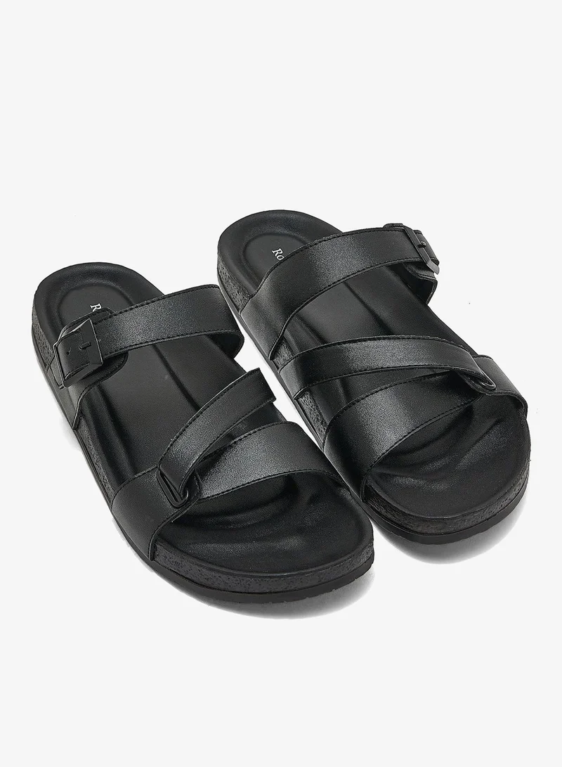 Robert Wood Cross Strap Sandals