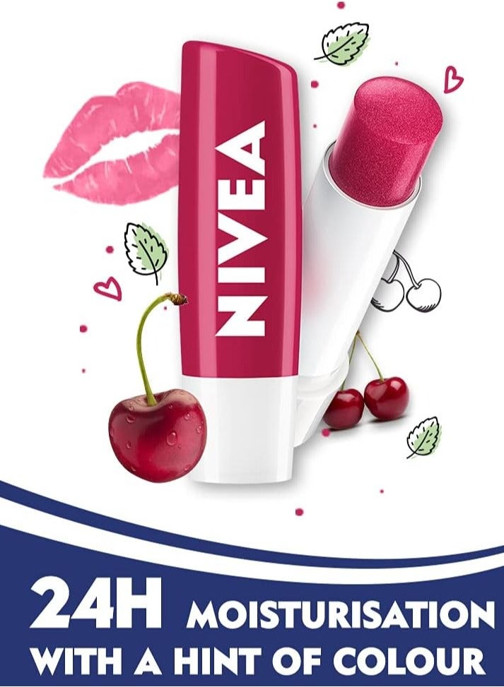 Nivea Lip Care Fruity Shine Cherry, 4.8gm - Image 2