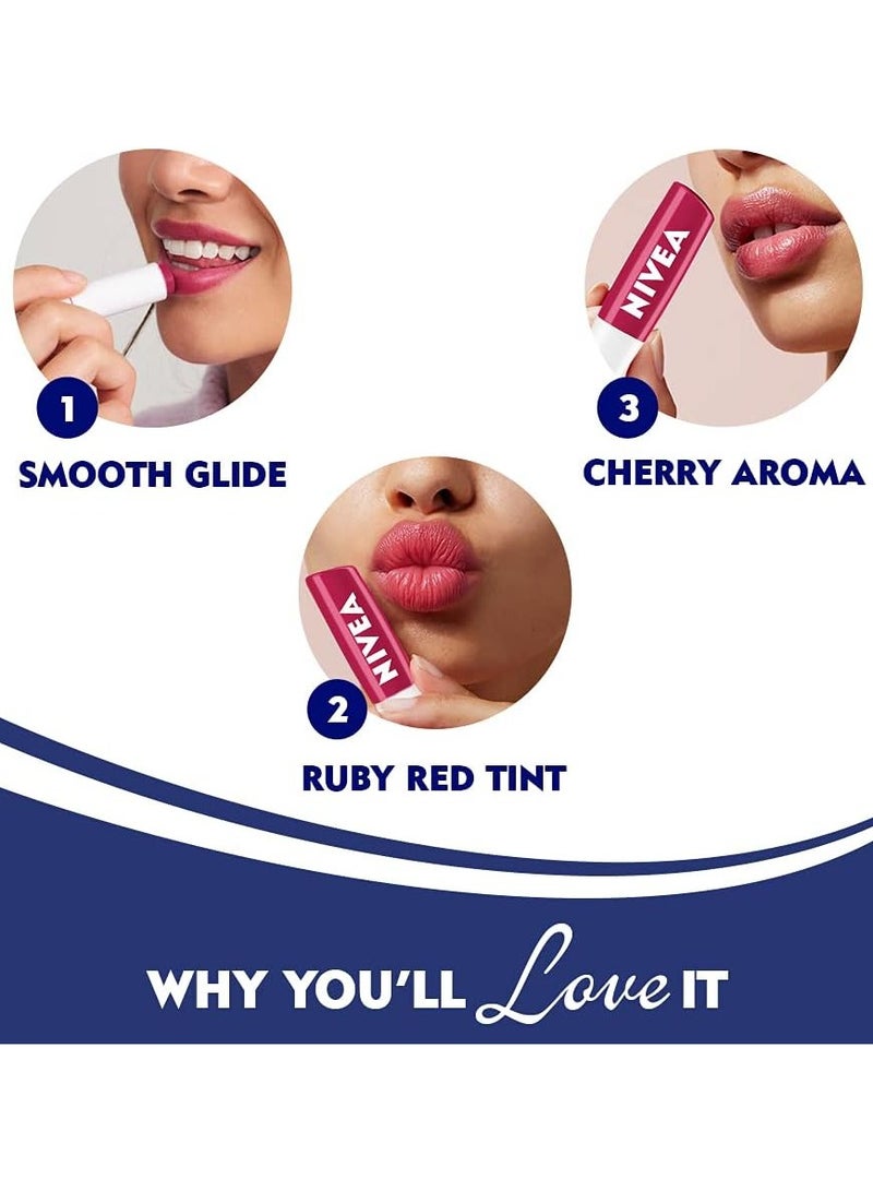 Nivea Lip Care Fruity Shine Cherry, 4.8gm - Image 5