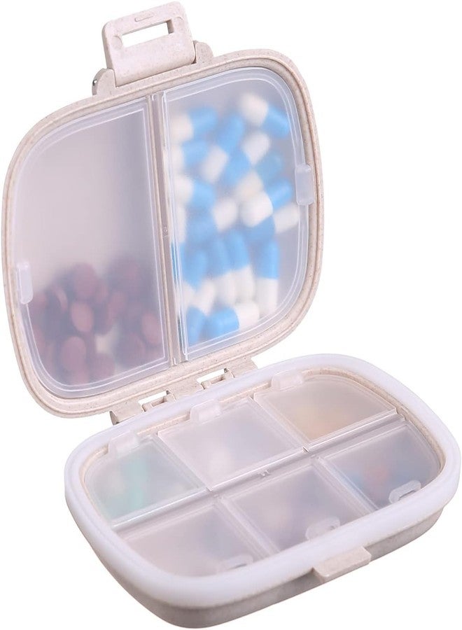 Bestbling Bling Sparkling Portable 8-Compartment Waterproof Pill Organizer Box - Portable Pill Organizer Travel Case, Compact Pill Box and Pill Holder for Travel and Everyday Use (Silver - Image 4